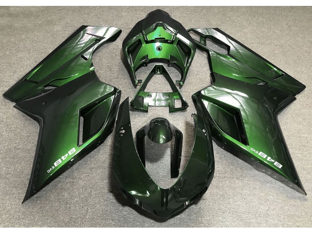 2007-2014 Deep Green Ducati Ducati 848 1098 1198 Motorcycle Fairings 2007-2014 Deep Green Ducati Ducati 848 1098 1198 Motorcycle Fairings