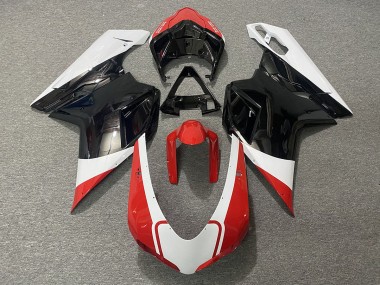 2007-2014 Gloss Red White and Black Ducati Ducati 848 1098 1198 Motorcycle Fairings
