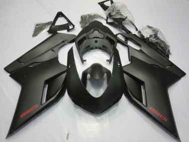 2007-2014 Matte Black Ducati Ducati 848 1098 1198 Motorcycle Fairings