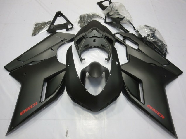 2007-2014 Matte Black Ducati Ducati 848 1098 1198 Motorcycle Fairings 2007-2014 Matte Black Ducati Ducati 848 1098 1198 Motorcycle Fairings