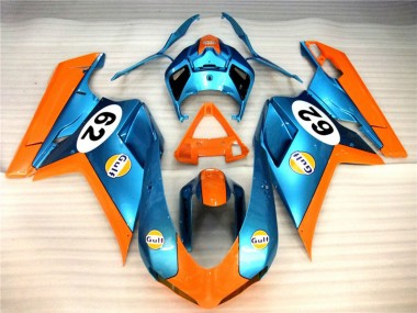 2007-2014 Matte Gulf Ducati Ducati 848 1098 1198 Motorcycle Fairings