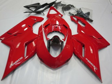 2007-2014 OEM Style Gloss Red Ducati Ducati 848 1098 1198 Motorcycle Fairings