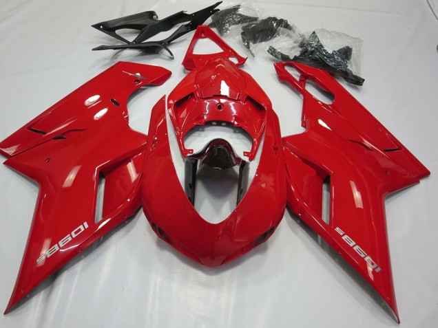 2007-2014 OEM Style Gloss Red Ducati Ducati 848 1098 1198 Motorcycle Fairings 2007-2014 OEM Style Gloss Red Ducati Ducati 848 1098 1198 Motorcycle Fairings