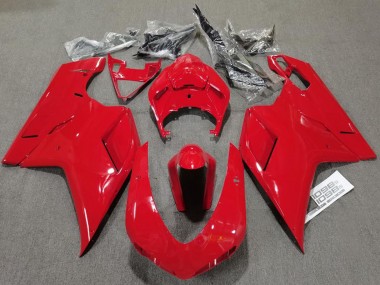2007-2014 Plain Gloss Red Ducati Ducati 848 1098 1198 Motorcycle Fairings