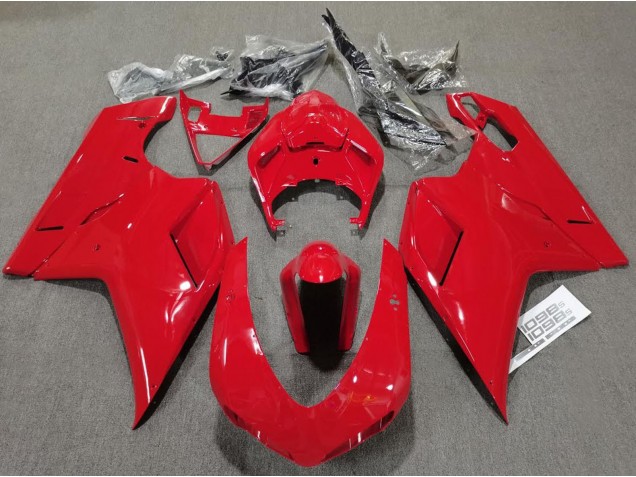2007-2014 Plain Gloss Red Ducati Ducati 848 1098 1198 Motorcycle Fairings 2007-2014 Plain Gloss Red Ducati Ducati 848 1098 1198 Motorcycle Fairings