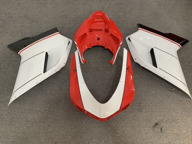2007-2014 Red White Ducati Ducati 848 1098 1198 Motorcycle Fairings