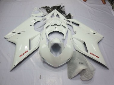 2007-2014 White Pearl Ducati Ducati 848 1098 1198 Motorcycle Fairings