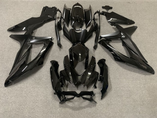 2008-2010 Gloss Black Suzuki GSXR 600-750 Motorcycle Fairings