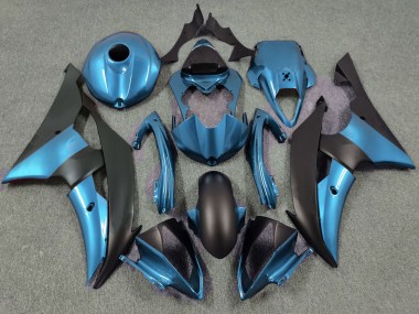 2008-2016 Electric Blue and Matte Black Yamaha R6 Motorcycle Fairings
