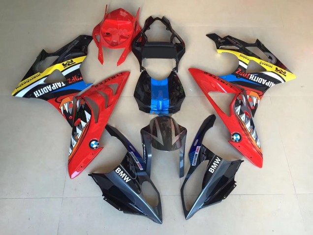 2009-2014 Alien Blue and White BMW S1000RR Motorcycle Fairings