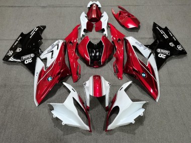 2009-2014 Alien Blue and White BMW S1000RR Motorcycle Fairings