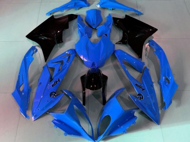 2009-2014 Alien Blue and White BMW S1000RR Motorcycle Fairings