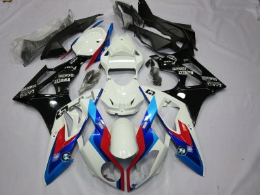 2009-2014 Alien Blue and White BMW S1000RR Motorcycle Fairings