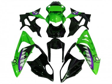 2009-2014 Alien Blue and White BMW S1000RR Motorcycle Fairings