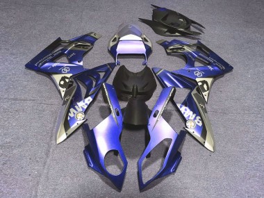 2009-2014 Alien Blue and White BMW S1000RR Motorcycle Fairings