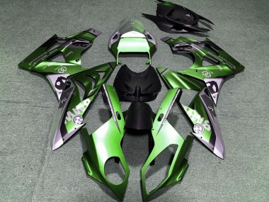 2009-2014 Alien Blue and White BMW S1000RR Motorcycle Fairings