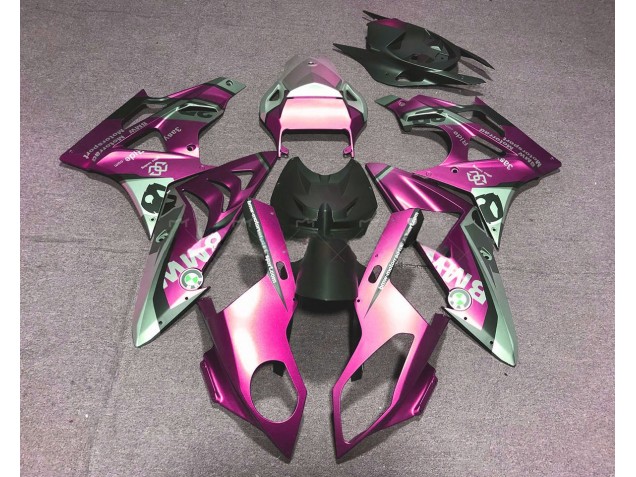 2009-2014 Alien Blue and White BMW S1000RR Motorcycle Fairings