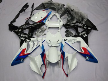 2009-2014 Alien Blue and White BMW S1000RR Motorcycle Fairings