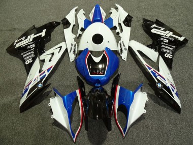 2009-2014 Alien Blue and White BMW S1000RR Motorcycle Fairings