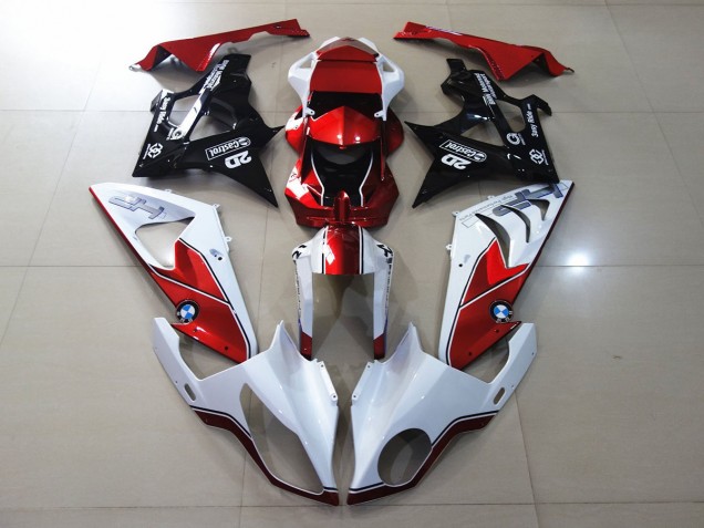 2009-2014 Alien Blue and White BMW S1000RR Motorcycle Fairings