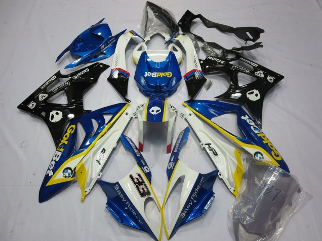 2009-2014 Alien Blue and White BMW S1000RR Motorcycle Fairings 2009-2014 Alien Blue and White BMW S1000RR Motorcycle Fairings