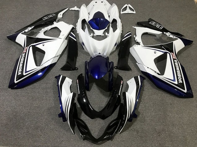 2009-2016 Blue Black and White Suzuki GSXR 1000 Motorcycle Fairings 2009-2016 Blue Black and White Suzuki GSXR 1000 Motorcycle Fairings
