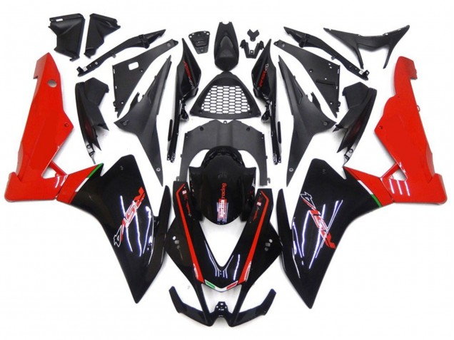 2010-2015 Red and Black Aprilia RSV4 1000 Motorcycle Fairings
