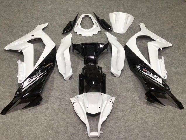 2011-2015 Gloss White / Black Kawasaki ZX10R Motorcycle Fairings 2011-2015 Gloss White / Black Kawasaki ZX10R Motorcycle Fairings