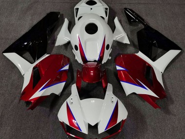 2013-2023 Gloss Red White and Blue Honda CBR600RR Motorcycle Fairings