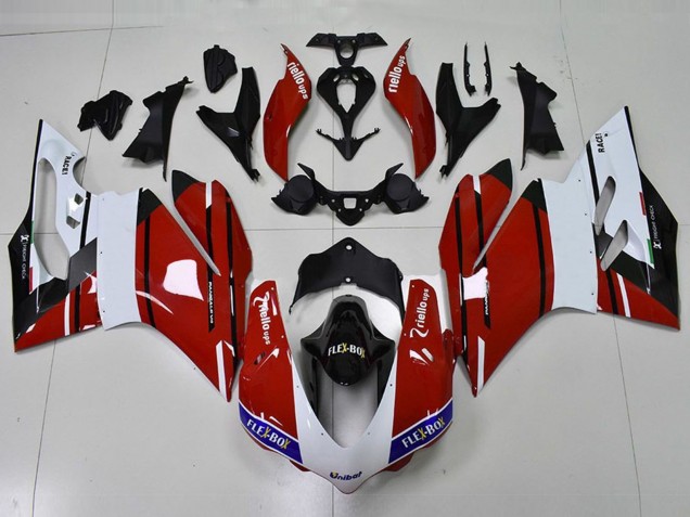 2015-2017 Red and White Ducati Ducati 959 1299 Motorcycle Fairings 2015-2017 Red and White Ducati Ducati 959 1299 Motorcycle Fairings
