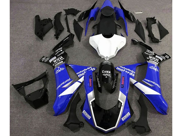 2015-2019 Gloss Blue Logo Style Yamaha R1 Motorcycle Fairings 2015-2019 Gloss Blue Logo Style Yamaha R1 Motorcycle Fairings