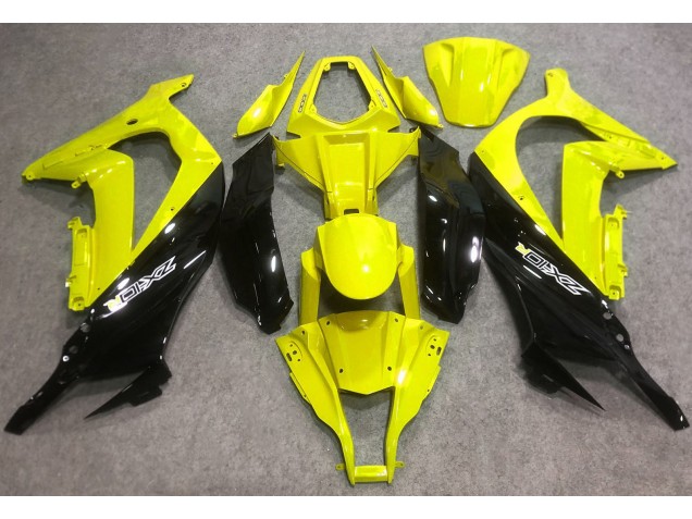 2016-2019 Gloss Yellow and Black Kawasaki ZX10R Motorcycle Fairings 2016-2019 Gloss Yellow and Black Kawasaki ZX10R Motorcycle Fairings
