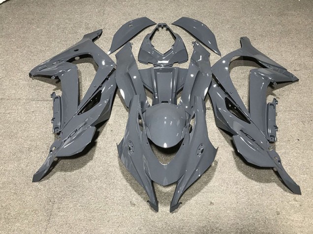2016-2019 Nardo Grey Black Logo Kawasaki ZX10R Motorcycle Fairings 2016-2019 Nardo Grey Black Logo Kawasaki ZX10R Motorcycle Fairings
