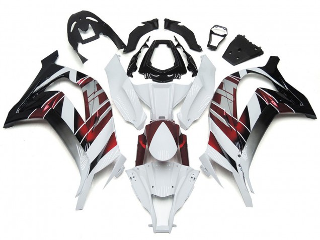 2016-2019 White and Silver Kawasaki ZX10R Motorcycle Fairings 2016-2019 White and Silver Kawasaki ZX10R Motorcycle Fairings