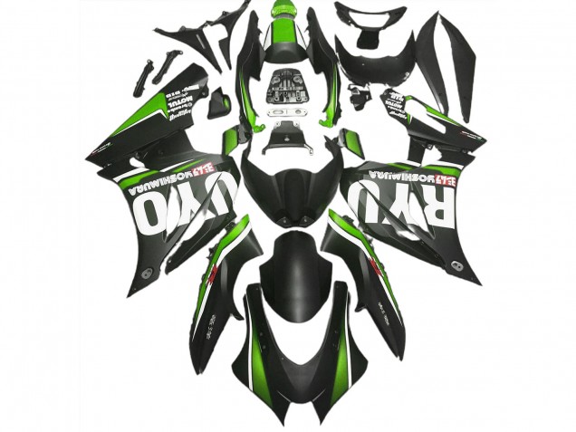 2017-2023 Matte Black & Green Suzuki GSXR 1000 Motorcycle Fairings 2017-2023 Matte Black & Green Suzuki GSXR 1000 Motorcycle Fairings