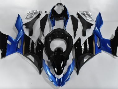 2018-2023 Blue and Black Kawasaki Ninja 400 Motorcycle Fairings