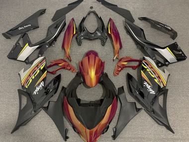 2018-2023 Liquid Orange and Grey Kawasaki Ninja 400 Motorcycle Fairings